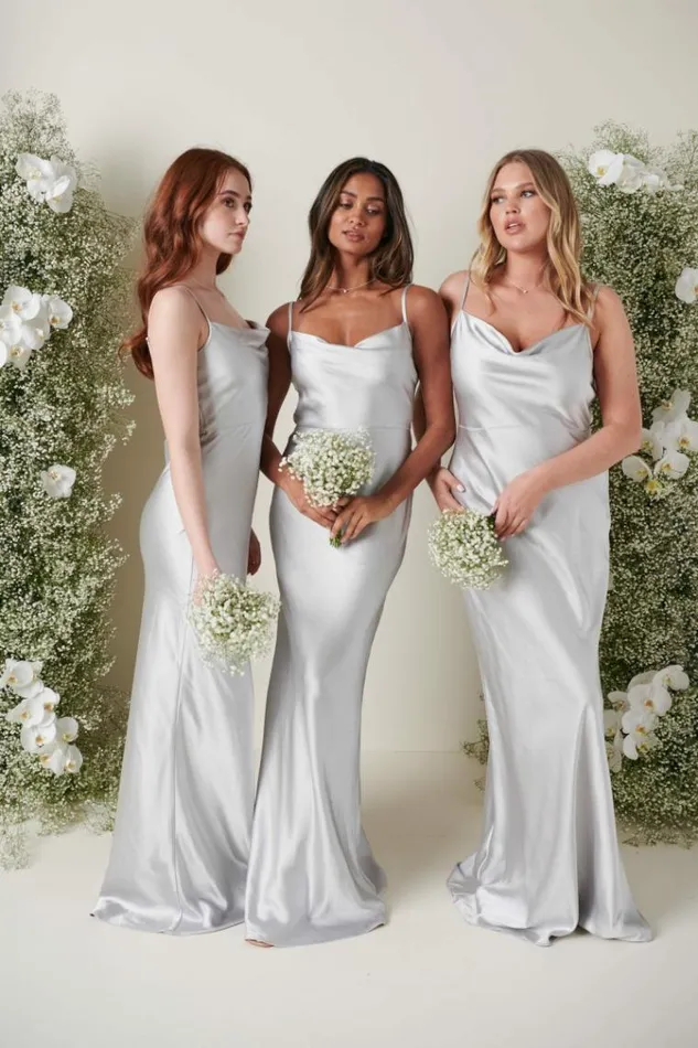 Pretty Lavish Bridesmaid Dresses Keisha Maxi Bridesmaid Dress Silver 8211 Women