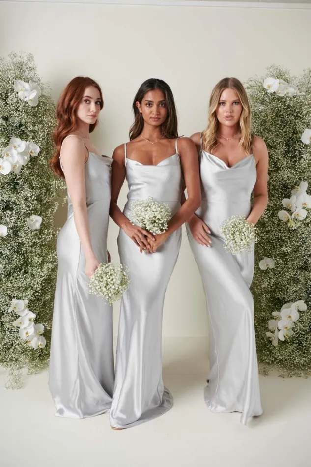 Pretty Lavish Bridesmaid Dresses Keisha Maxi Bridesmaid Dress Silver 8211 Women