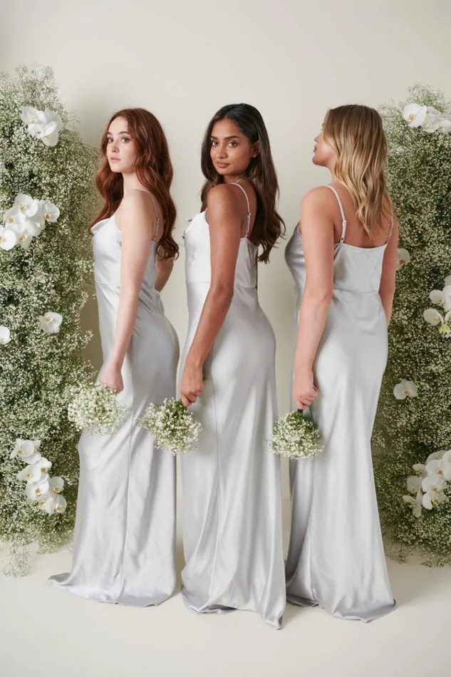 Pretty Lavish Bridesmaid Dresses Keisha Maxi Bridesmaid Dress Silver 8211 Women