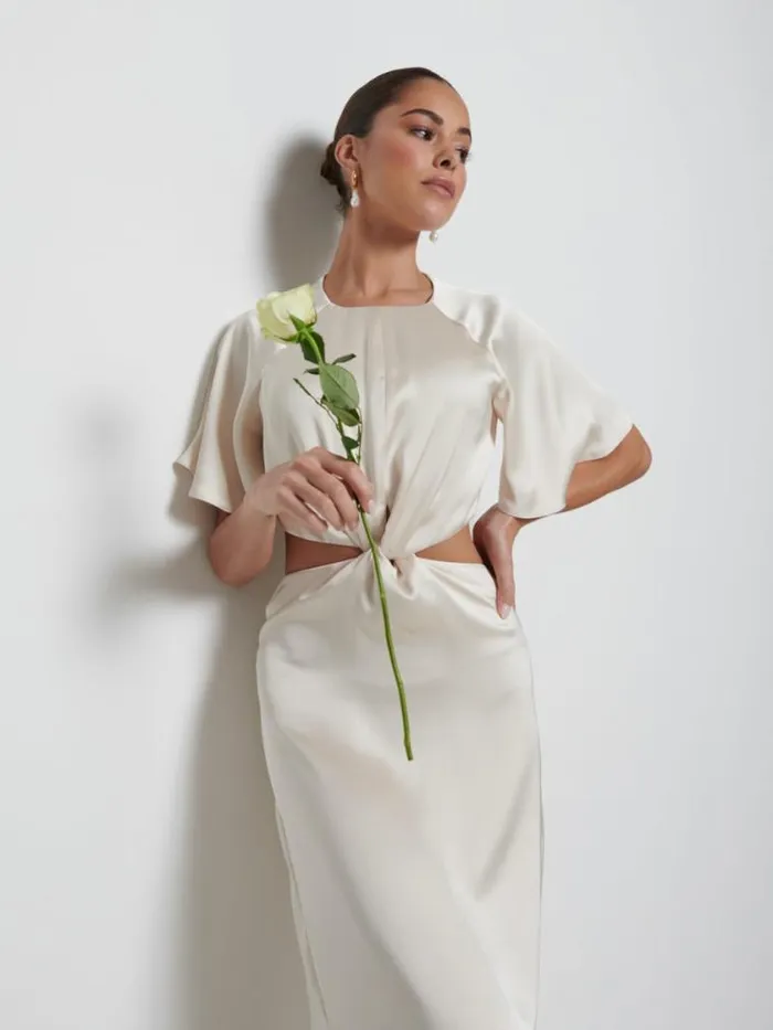 Pretty Lavish Bridesmaid Dresses Zara Twist Knot Bridesmaid Dress Champagne 8211 Women