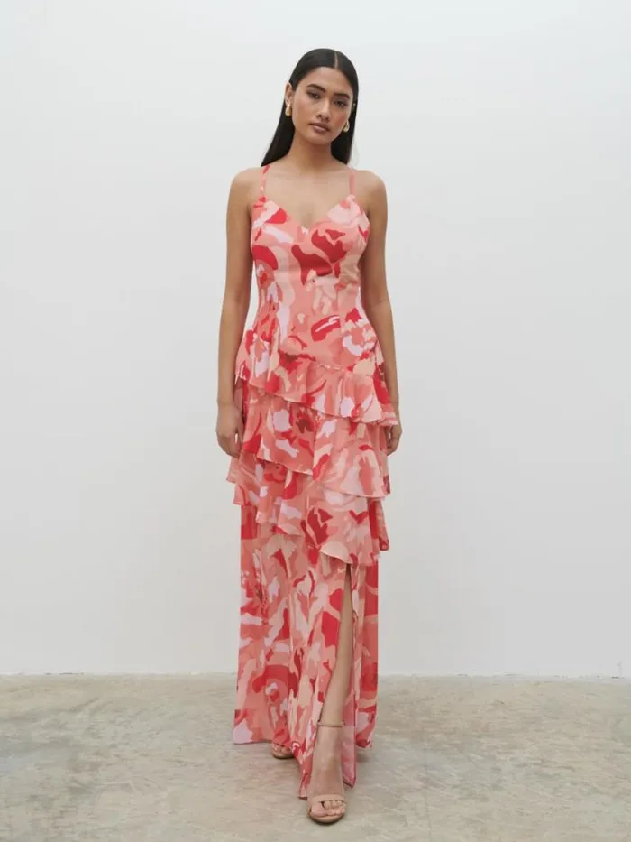 Pretty Lavish Dresses Hettie Maxi Dress Abstract Multi Floral 8211 Women