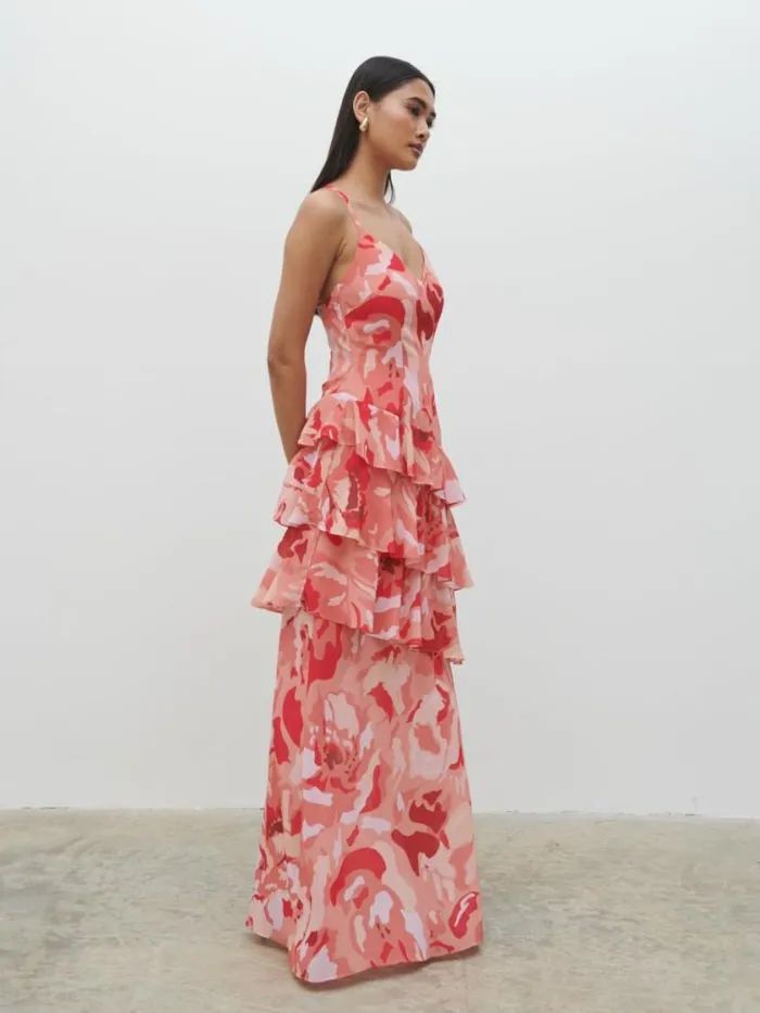 Pretty Lavish Dresses Hettie Maxi Dress Abstract Multi Floral 8211 Women