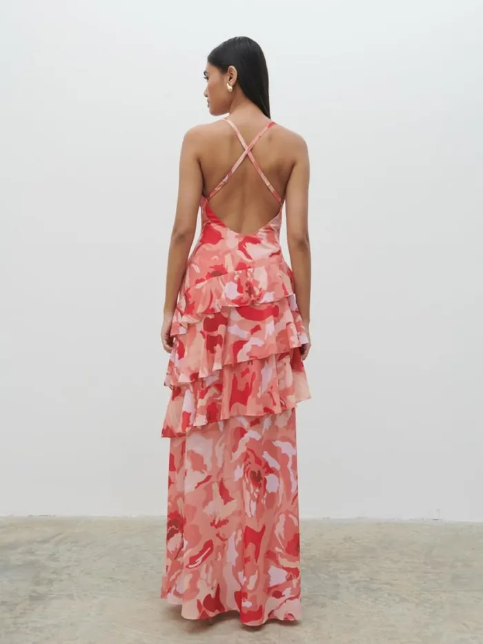 Pretty Lavish Dresses Hettie Maxi Dress Abstract Multi Floral 8211 Women