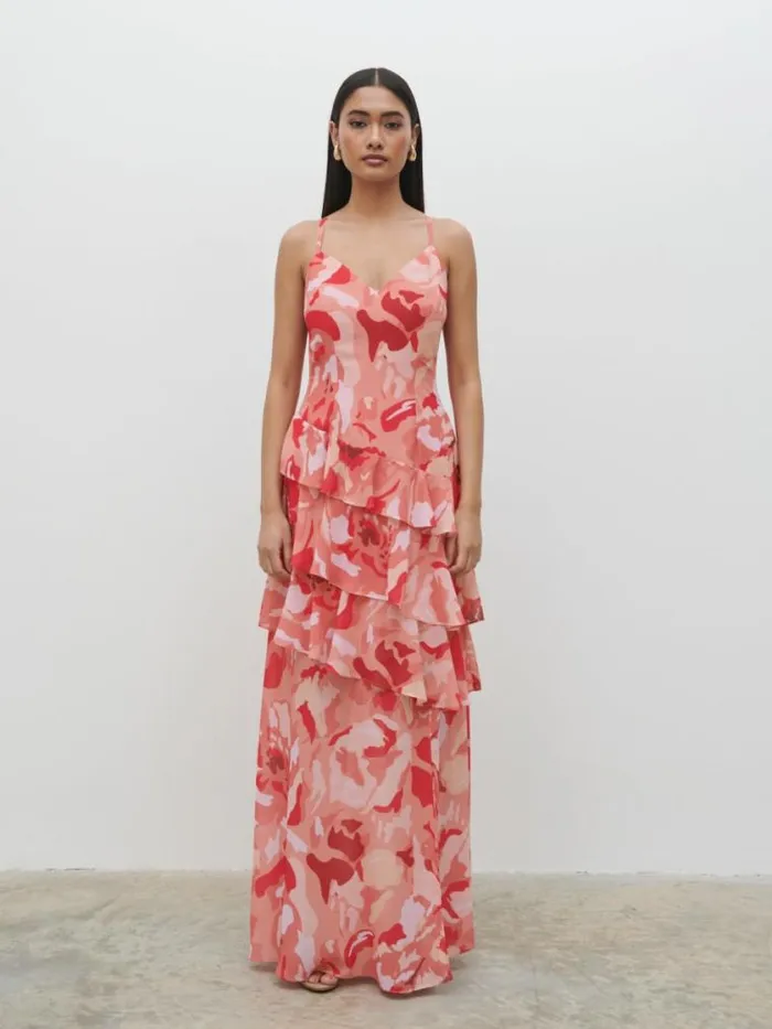 Pretty Lavish Dresses Hettie Maxi Dress Abstract Multi Floral 8211 Women