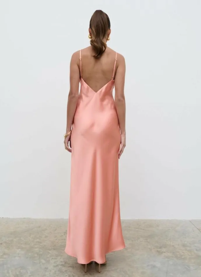 Pretty Lavish Dresses Jode Maxi Dress Apricot Pink 8211 Women