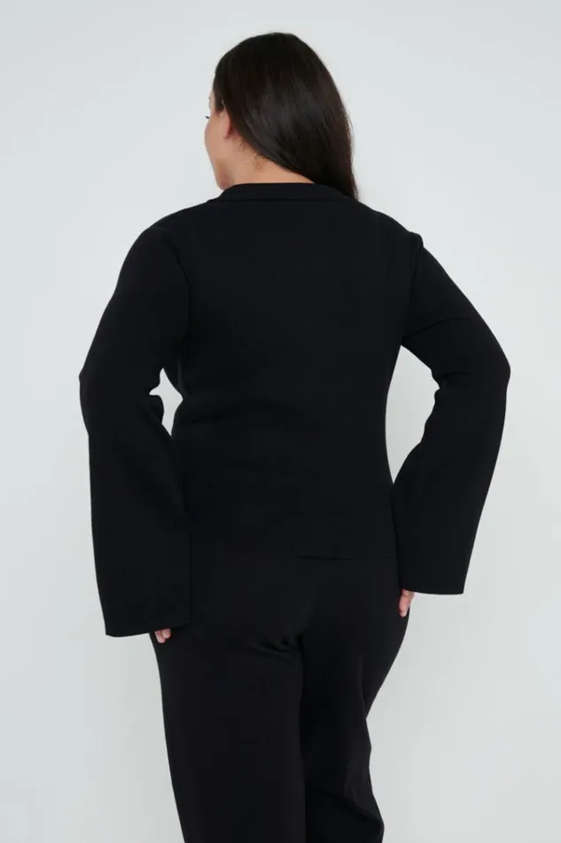 Pretty Lavish Knitwear Hayden Knit Top Black Black 8211 Women