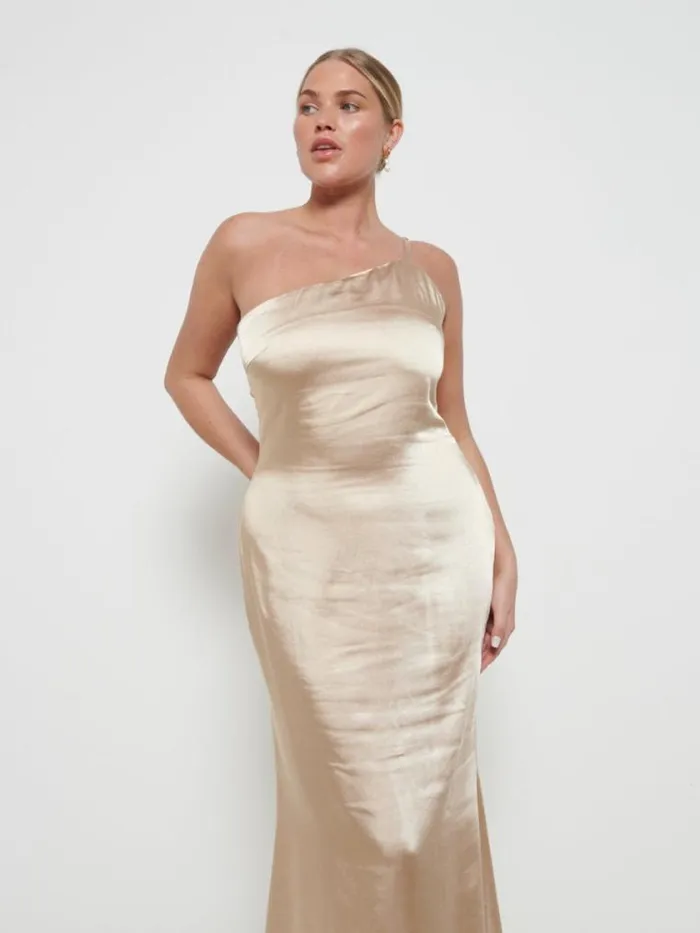 Pretty Lavish Satin Bridesmaid Dresses Amelia Maxi Bridesmaid Dress Bronze 8211 Women