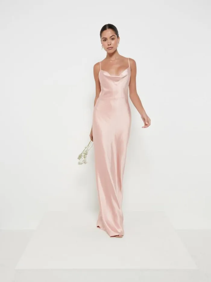Pretty Lavish Satin Bridesmaid Dresses Keisha Maxi Bridesmaid Dress Blush 8211 Women Pretty Lavish Satin Bridesmaid Dresses Keisha Maxi Bridesmaid Dress Blush 8211 Women