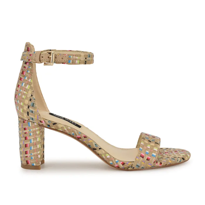 Pruce Ankle Strap Block Heel Sandals