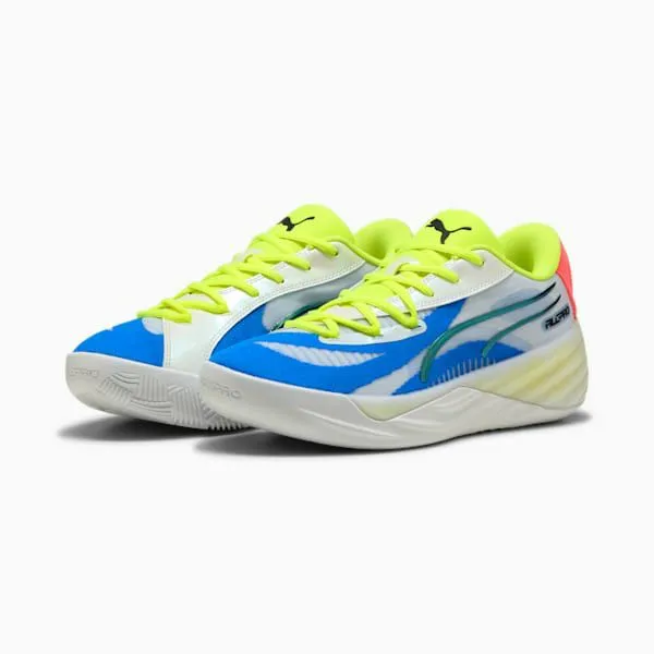 Puma Basketball AllPro NITRO 039s Basketball Shoes Puma Whiteyellow Alertpink Alert 8211 Men