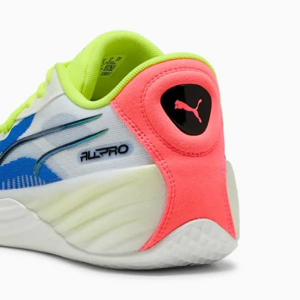 Puma Basketball AllPro NITRO 039s Basketball Shoes Puma Whiteyellow Alertpink Alert 8211 Men