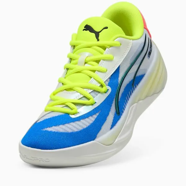 Puma Basketball AllPro NITRO 039s Basketball Shoes Puma Whiteyellow Alertpink Alert 8211 Men