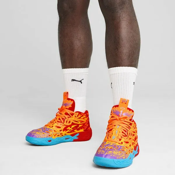 Puma Basketball PUMA X LAMELO BALL MB04 Phoenix 039s Basketball Shoes Puma Redorange Glowfluro Orange Pespurple Glimmer 8211 Men Puma Basketball PUMA X LAMELO BALL MB04 Phoenix 039s Basketball Shoes Puma Redorange Glowfluro Orange Pespurple Glimmer 8211 Men
