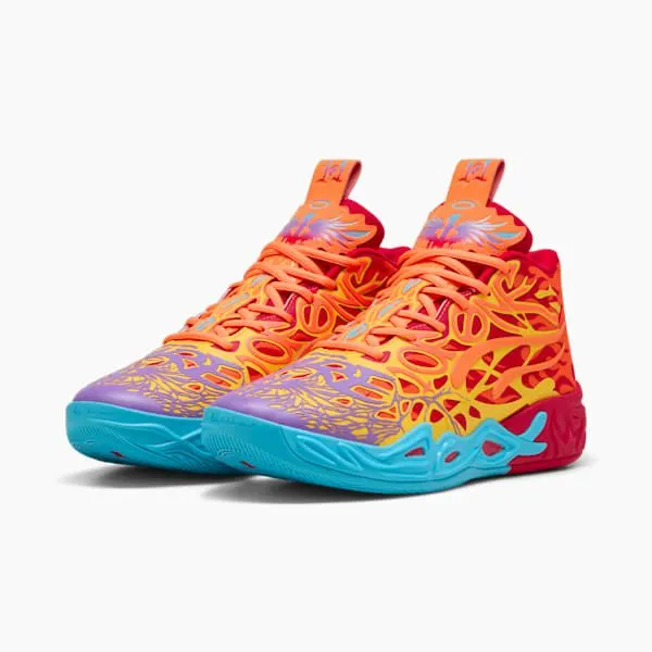 Puma Basketball PUMA X LAMELO BALL MB04 Phoenix 039s Basketball Shoes Puma Redorange Glowfluro Orange Pespurple Glimmer 8211 Men Puma Basketball PUMA X LAMELO BALL MB04 Phoenix 039s Basketball Shoes Puma Redorange Glowfluro Orange Pespurple Glimmer 8211 Men