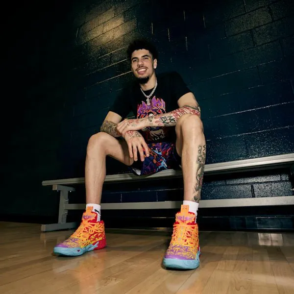Puma Basketball PUMA X LAMELO BALL MB04 Phoenix 039s Basketball Shoes Puma Redorange Glowfluro Orange Pespurple Glimmer 8211 Men Puma Basketball PUMA X LAMELO BALL MB04 Phoenix 039s Basketball Shoes Puma Redorange Glowfluro Orange Pespurple Glimmer 8211 Men