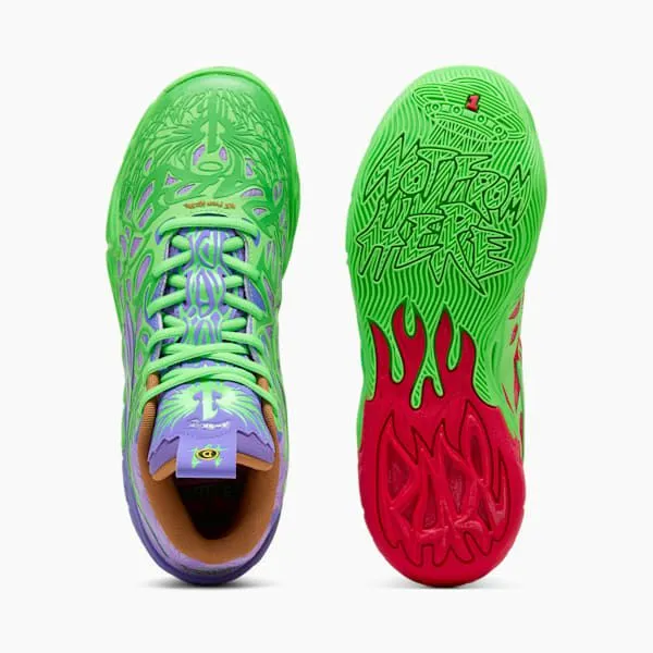 Puma Basketball PUMA X LAMELO BALL X TMNT MB04 Raphael And Donatello 039s Basketball Shoes Fluro Green Pespuma Reddark Amethyst 8211 Men Puma Basketball PUMA X LAMELO BALL X TMNT MB04 Raphael And Donatello 039s Basketball Shoes Fluro Green Pespuma Reddark Amethyst 8211 Men