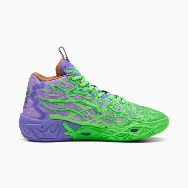 Puma Basketball PUMA X LAMELO BALL X TMNT MB04 Raphael And Donatello 039s Basketball Shoes Fluro Green Pespuma Reddark Amethyst 8211 Men Puma Basketball PUMA X LAMELO BALL X TMNT MB04 Raphael And Donatello 039s Basketball Shoes Fluro Green Pespuma Reddark Amethyst 8211 Men