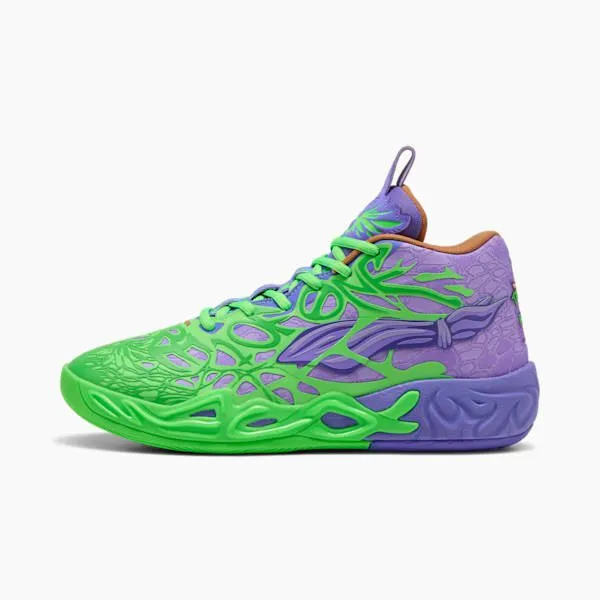 Puma Basketball PUMA X LAMELO BALL X TMNT MB04 Raphael And Donatello 039s Basketball Shoes Fluro Green Pespuma Reddark Amethyst 8211 Men Puma Basketball PUMA X LAMELO BALL X TMNT MB04 Raphael And Donatello 039s Basketball Shoes Fluro Green Pespuma Reddark Amethyst 8211 Men