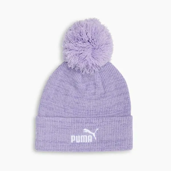 Puma Hats and Beanies 1 Logo 039s Ribbed Knit Beanie Lilac Chiffon 8211 Women