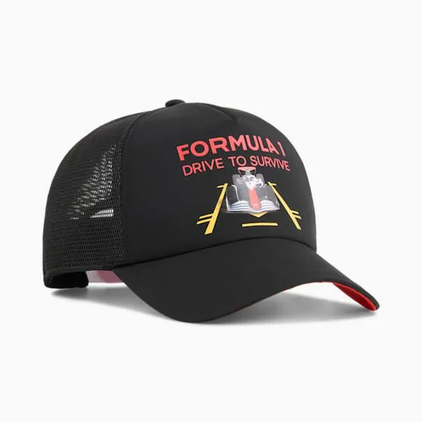 Puma Hats and Beanies F1 X DTS X PUMA Trucker Cap Puma Black 8211 Women
