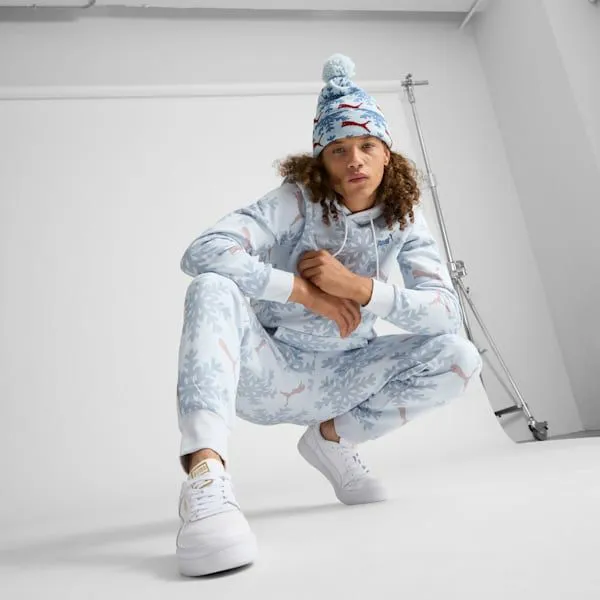 Puma Hats and Beanies Fair Isle Pom Pom Snowflake Beanie Lt Pastel Blue 8211 Women Puma Hats and Beanies Fair Isle Pom Pom Snowflake Beanie Lt Pastel Blue 8211 Women
