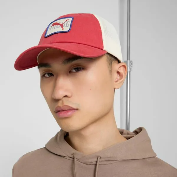 Puma Hats and Beanies Retro Trucker Cap Medium Red 8211 Women