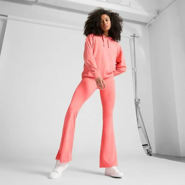 Puma Hoodies and Sweatshirts ESS ELEVATED Comfort Rib Hoodie Peach Frost 8211 Women Puma Hoodies and Sweatshirts ESS ELEVATED Comfort Rib Hoodie Peach Frost 8211 Women