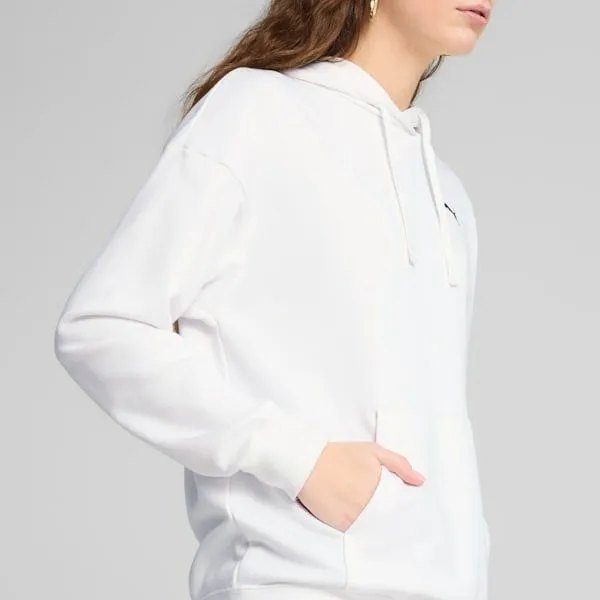 Puma Hoodies and Sweatshirts Essentials 039s Relaxed Hoodie Puma White 8211 Women