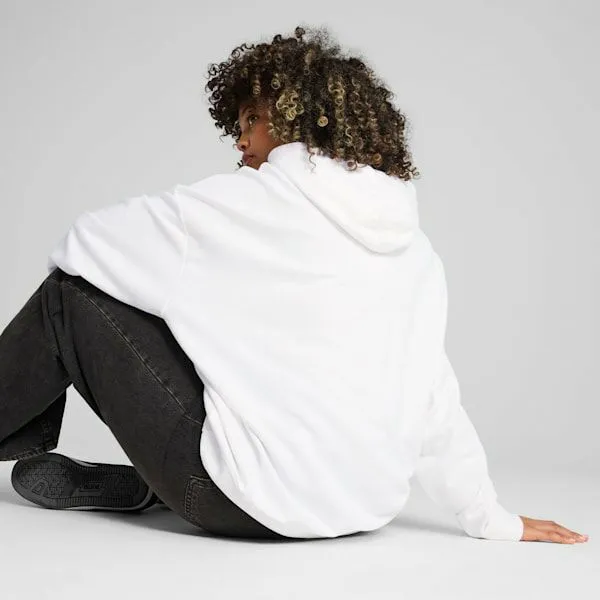 Puma Hoodies and Sweatshirts Essentials 039s Relaxed Hoodie Puma White 8211 Women