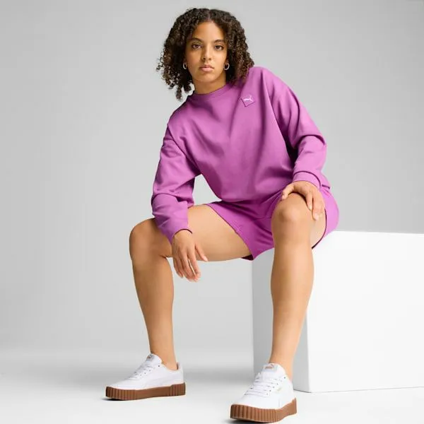 Puma Hoodies and Sweatshirts Essentials Elevated 039s Comfort Crew Sweatshirt Wild Berry 8211 Women Puma Hoodies and Sweatshirts Essentials Elevated 039s Comfort Crew Sweatshirt Wild Berry 8211 Women