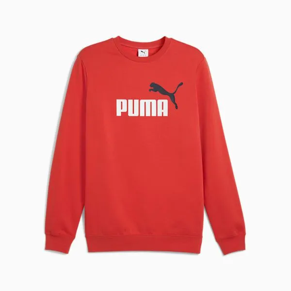 Puma Hoodies and Sweatshirts Essentials No 1 Logo 039s Crew Neck Fleece Sweater Red Fire 8211 Men Puma Hoodies and Sweatshirts Essentials No 1 Logo 039s Crew Neck Fleece Sweater Red Fire 8211 Men