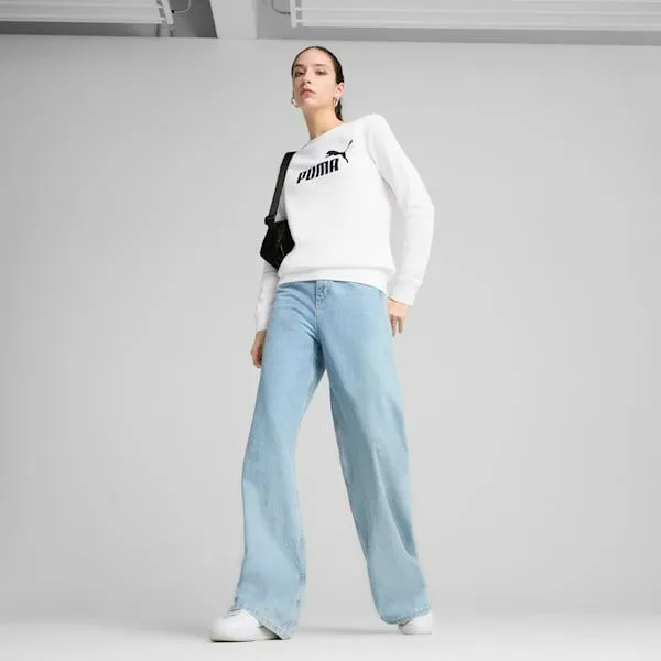 Puma Hoodies and Sweatshirts Essentials No 1 Logo 039s Crew Sweater Puma White 8211 Women Puma Hoodies and Sweatshirts Essentials No 1 Logo 039s Crew Sweater Puma White 8211 Women
