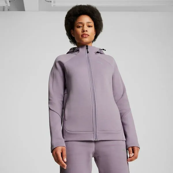 Puma Hoodies and Sweatshirts EvoSTRIPE 039s ZipUp Sweatshirt Pale Plum 8211 Women Puma Hoodies and Sweatshirts EvoSTRIPE 039s ZipUp Sweatshirt Pale Plum 8211 Women