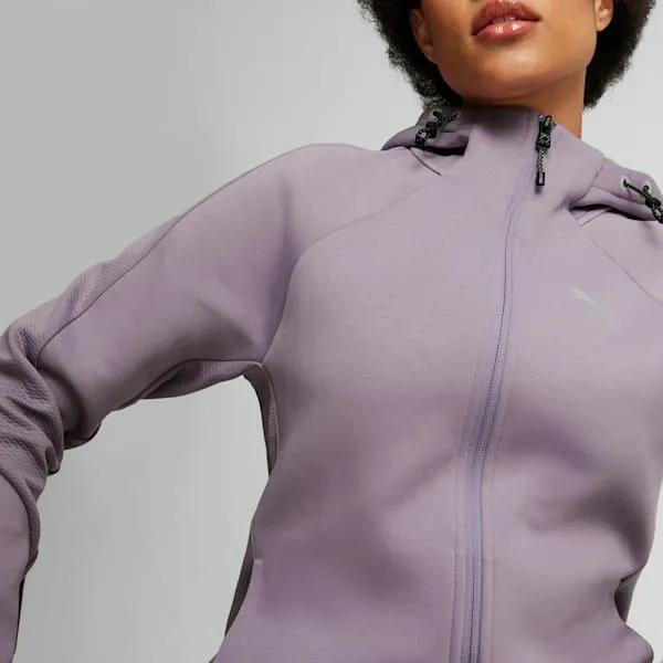 Puma Hoodies and Sweatshirts EvoSTRIPE 039s ZipUp Sweatshirt Pale Plum 8211 Women Puma Hoodies and Sweatshirts EvoSTRIPE 039s ZipUp Sweatshirt Pale Plum 8211 Women