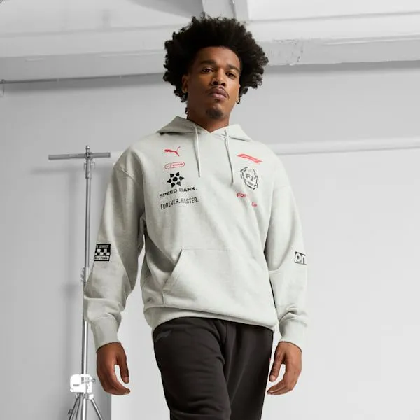 Puma Hoodies and Sweatshirts F1 Las Vegas 039s Motorsport Hoodie Light Gray Heather 8211 Men Puma Hoodies and Sweatshirts F1 Las Vegas 039s Motorsport Hoodie Light Gray Heather 8211 Men