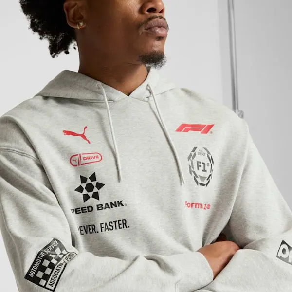 Puma Hoodies and Sweatshirts F1 Las Vegas 039s Motorsport Hoodie Light Gray Heather 8211 Men Puma Hoodies and Sweatshirts F1 Las Vegas 039s Motorsport Hoodie Light Gray Heather 8211 Men