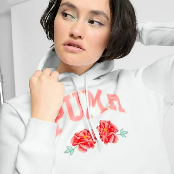 Puma Hoodies and Sweatshirts Faux Embroidered Floral 039s Hoodie Puma White 8211 Women Puma Hoodies and Sweatshirts Faux Embroidered Floral 039s Hoodie Puma White 8211 Women