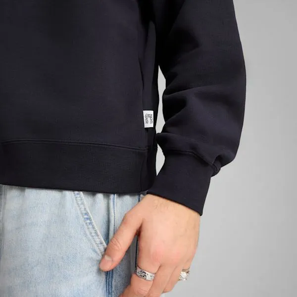 Puma Hoodies and Sweatshirts MMQ 039s Graphic Crew New Navy 8211 Men