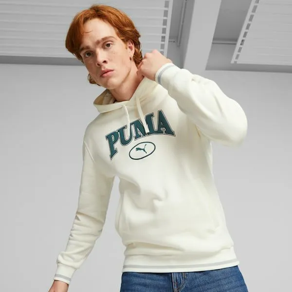 Puma Hoodies and Sweatshirts PUMA Squad 039s Hoodie Warm White 8211 Men