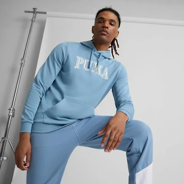 Puma Hoodies and Sweatshirts PUMA Squad 039s Patterned Hoodie Zen Blue 8211 Men Puma Hoodies and Sweatshirts PUMA Squad 039s Patterned Hoodie Zen Blue 8211 Men
