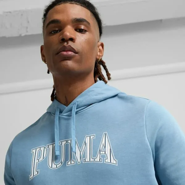 Puma Hoodies and Sweatshirts PUMA Squad 039s Patterned Hoodie Zen Blue 8211 Men Puma Hoodies and Sweatshirts PUMA Squad 039s Patterned Hoodie Zen Blue 8211 Men