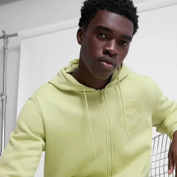 Puma Hoodies and Sweatshirts Tonal Collection Graphic 039s FullZip Hoodie Pistachio Green 8211 Men Puma Hoodies and Sweatshirts Tonal Collection Graphic 039s FullZip Hoodie Pistachio Green 8211 Men