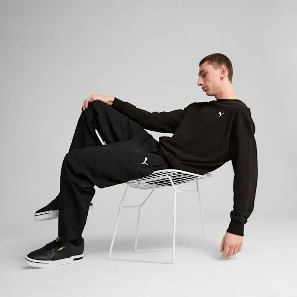 Puma Hoodies and Sweatshirts WARDROBE ESSENTIALS 039s Relaxed Crew Puma Black 8211 Men Puma Hoodies and Sweatshirts WARDROBE ESSENTIALS 039s Relaxed Crew Puma Black 8211 Men
