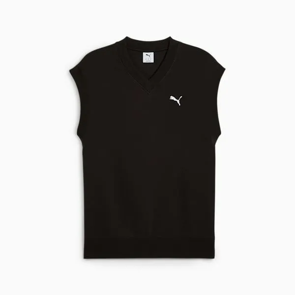 Puma Hoodies and Sweatshirts WARDROBE ESSENTIALS 039s Relaxed Vest Puma Black 8211 Men Puma Hoodies and Sweatshirts WARDROBE ESSENTIALS 039s Relaxed Vest Puma Black 8211 Men