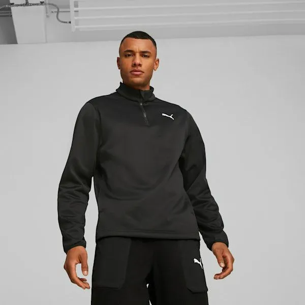 Puma Jackets and Outerwear PUMA Fit 039s Training QuarterZip Pullover Puma Black 8211 Men Puma Jackets and Outerwear PUMA Fit 039s Training QuarterZip Pullover Puma Black 8211 Men
