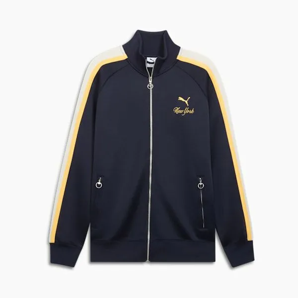 Puma Jackets and Outerwear T7 Bright Lights NYC Flagship 039s Track Jacket New Navy 8211 Men Puma Jackets and Outerwear T7 Bright Lights NYC Flagship 039s Track Jacket New Navy 8211 Men
