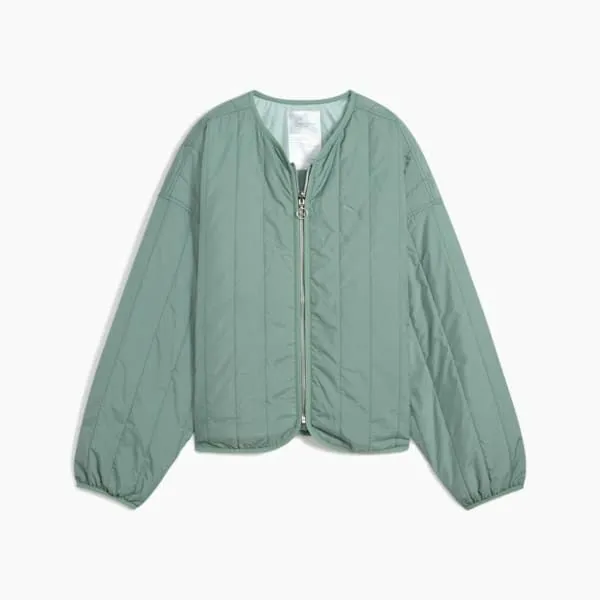 Puma Jackets and Outerwear Wardrobe Essentials 039s Relaxed Reversible Liner Jacket Green Moon 8211 Women Puma Jackets and Outerwear Wardrobe Essentials 039s Relaxed Reversible Liner Jacket Green Moon 8211 Women