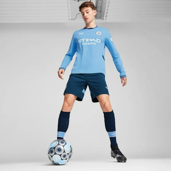 Puma Jerseys Manchester City 2425 Home 039s Long Sleeve Soccer Jersey Team Light Bluemarine Blue 8211 Men Puma Jerseys Manchester City 2425 Home 039s Long Sleeve Soccer Jersey Team Light Bluemarine Blue 8211 Men