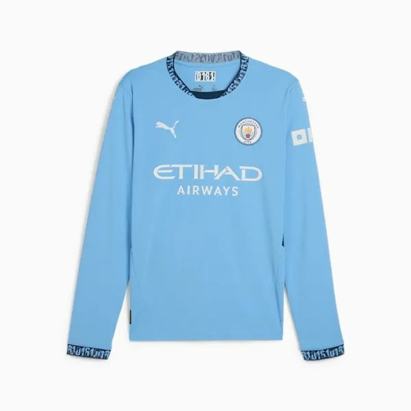Puma Jerseys Manchester City 2425 Home 039s Long Sleeve Soccer Jersey Team Light Bluemarine Blue 8211 Men Puma Jerseys Manchester City 2425 Home 039s Long Sleeve Soccer Jersey Team Light Bluemarine Blue 8211 Men