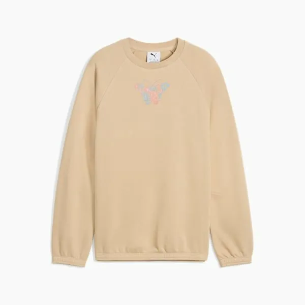 Puma Kids BUTTERFLY VIBE Big 039 Crew Top Light Sand 8211 Kids